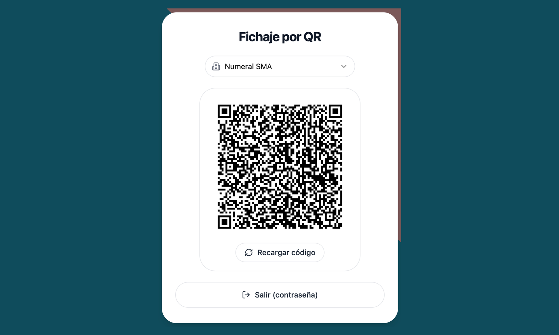 Fichaje por QR de asistencia en AVIV